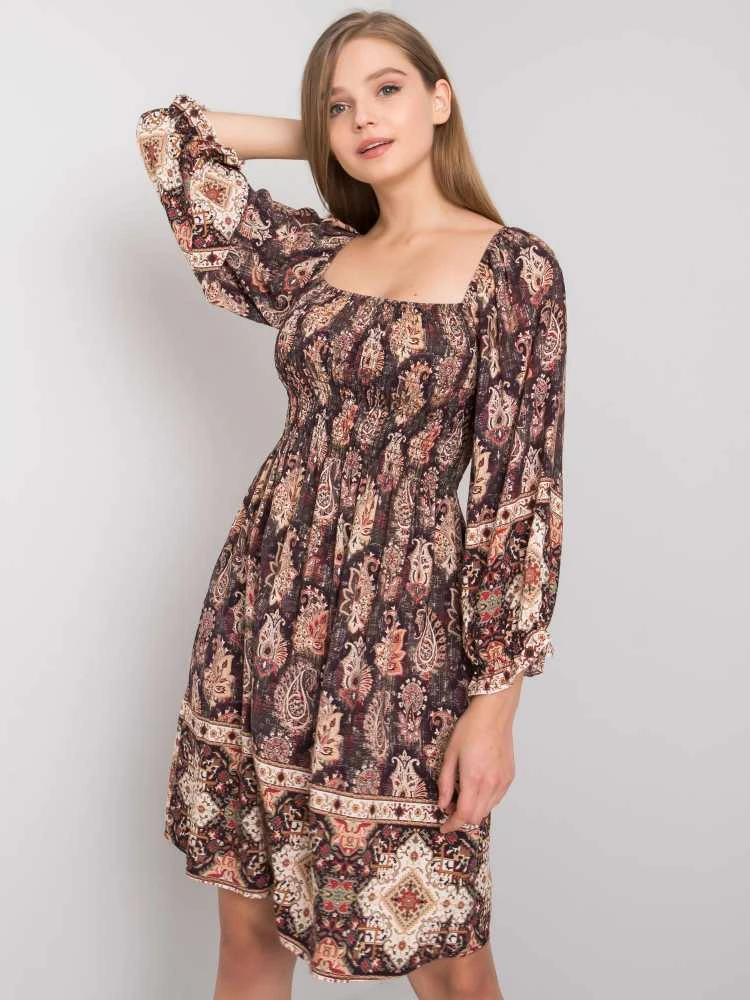 Och Bella Suknelė-TW-SK-BI-H3748.22X-tamsiai ruda