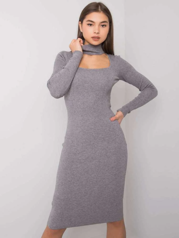 Och Bella Suknelė-TW-SK-BI-ZS5178.84-tamsiai pilka