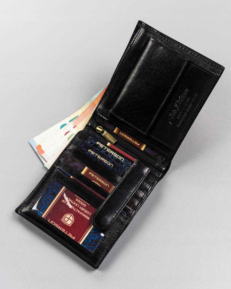 Odinė piniginė RFID PETERSON PTN 22305-VT-T