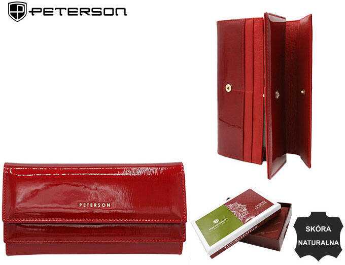 Odinė piniginė RFID PETERSON PTN 421028-SH