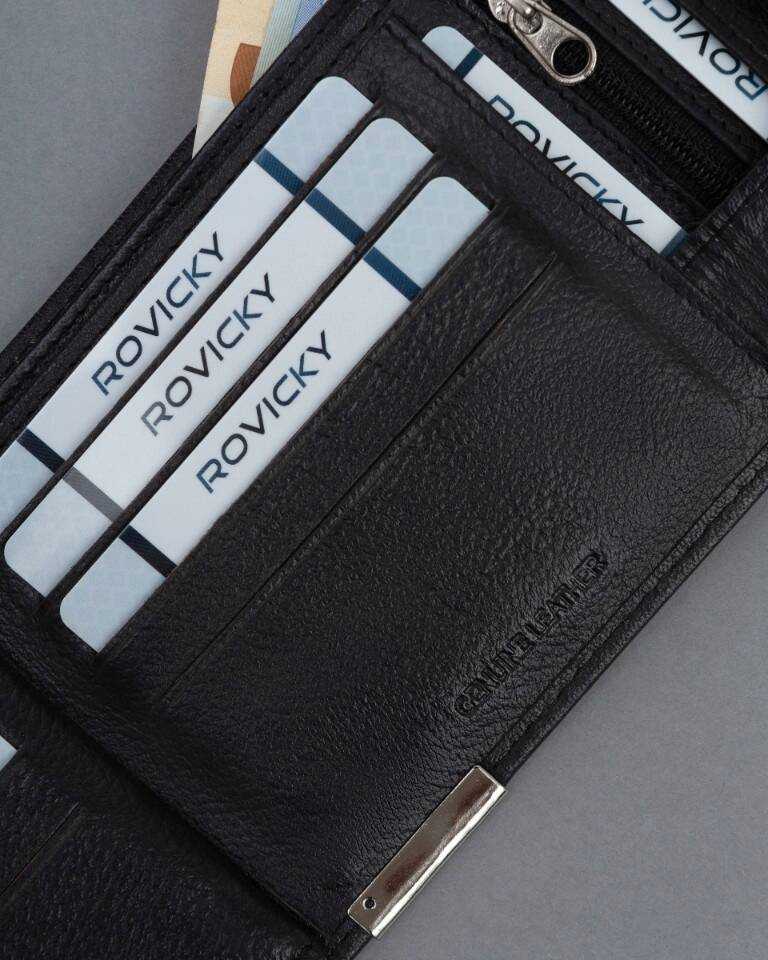 Odinė piniginė RFID RONALDO N992L-PDM-RON-BP
