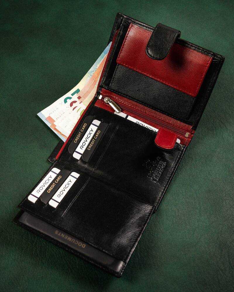Odinė piniginė RFID ROVICKY N4L-GOAN