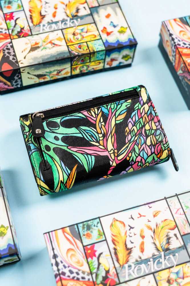 Odinė piniginė RFID ROVICKY R-N0493-ART