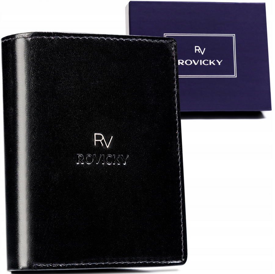 Odinė piniginė RFID ROVICKY RV-7680272-IL-BCA-44
