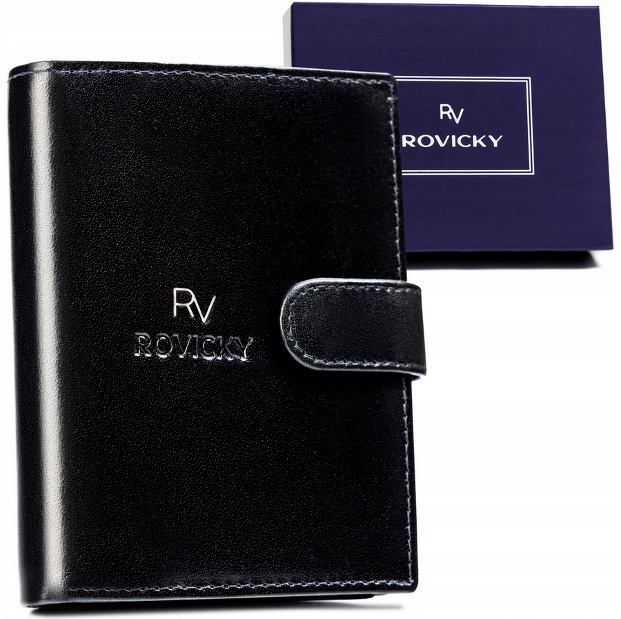 Odinė piniginė RFID ROVICKY RV-7680277-L-BCA