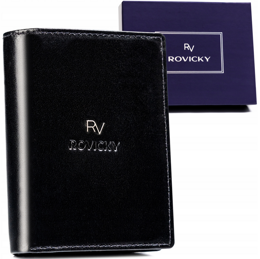 Odinė piniginė RFID ROVICKY RV-7680278-5-BCA-450