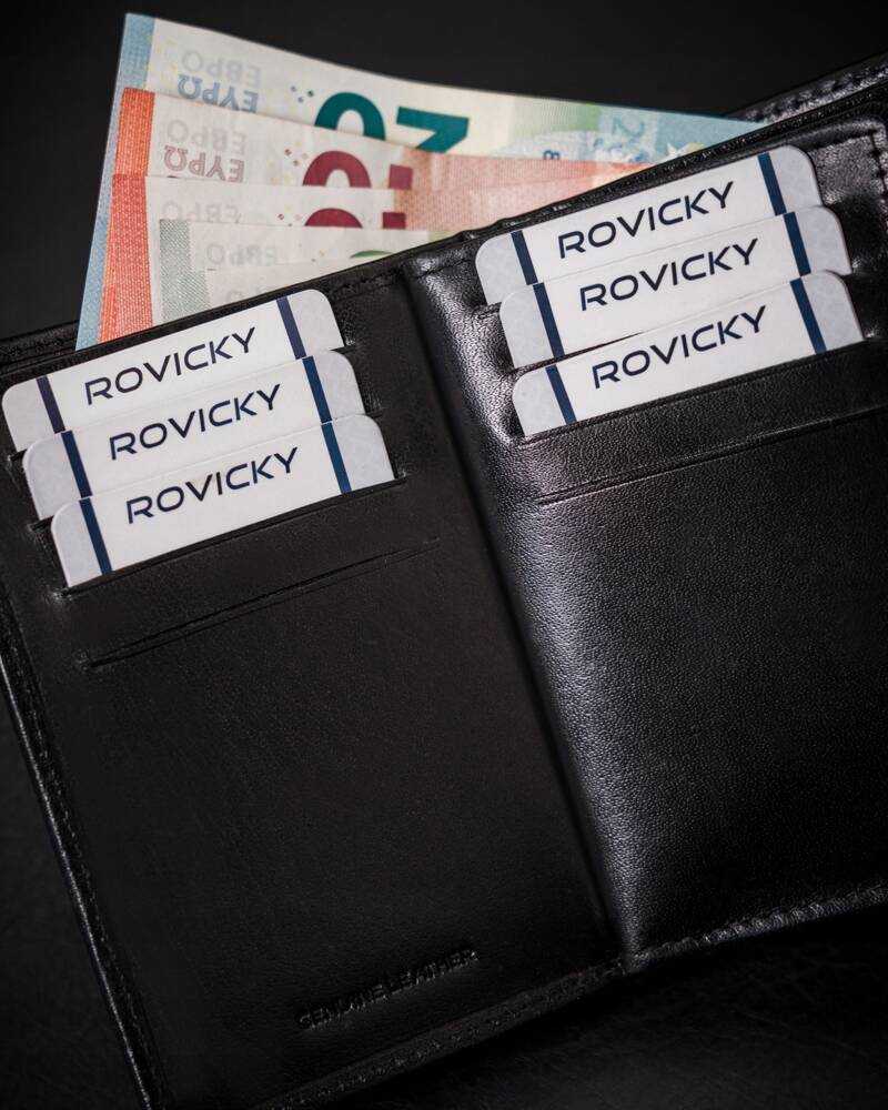 Odinė piniginė RFID ROVICKY RV-7680278-5-BCA-450