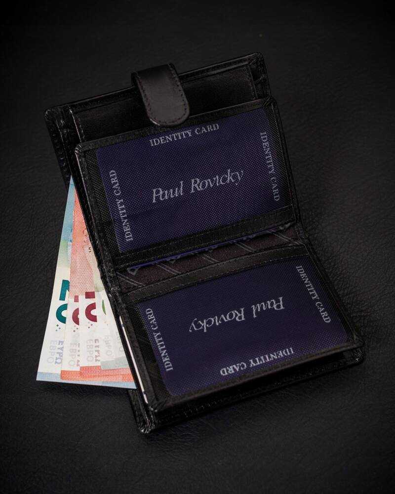 Odinė piniginė RFID ROVICKY RV-7680278-5-L-BCA-4