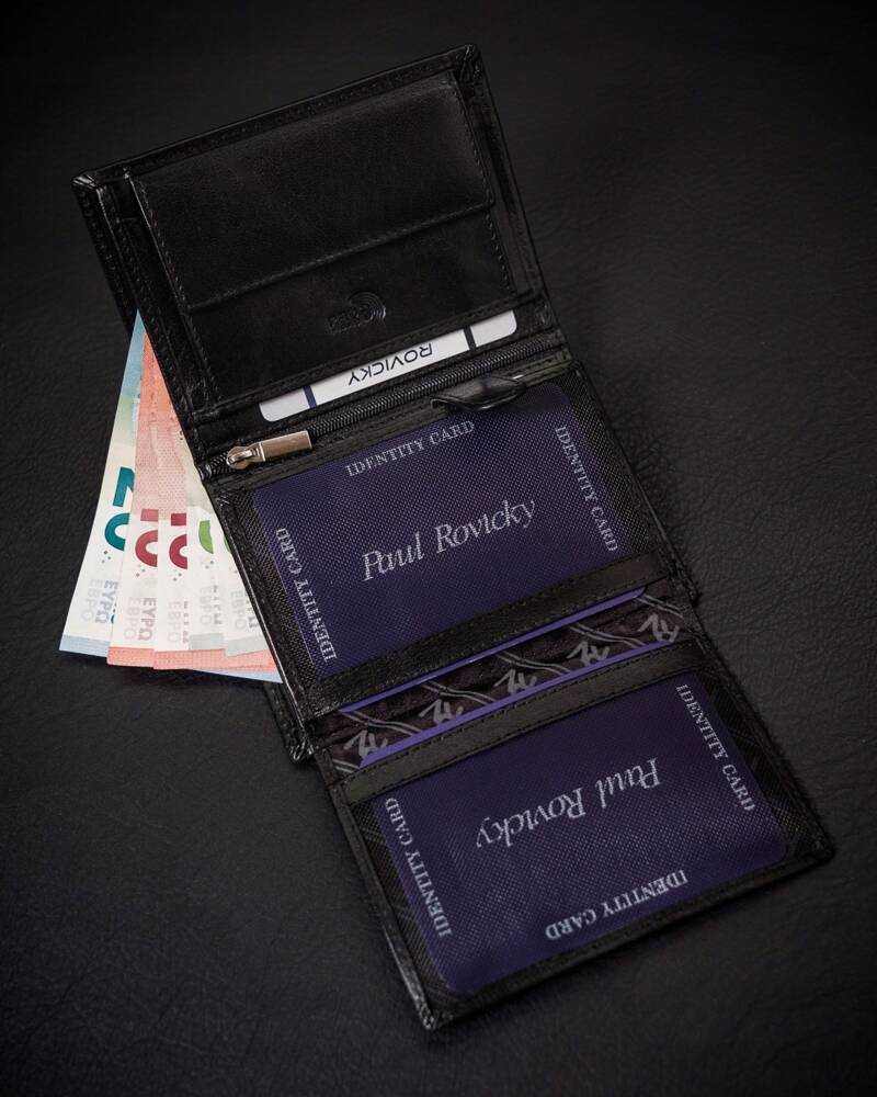 Odinė piniginė RFID ROVICKY RV-7680278-IL-BCA-44