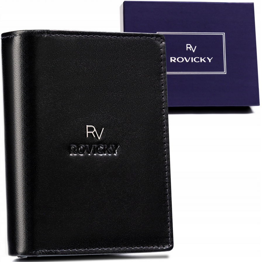 Odinė piniginė RFID ROVICKY RV-7680278-IL-BCA-44