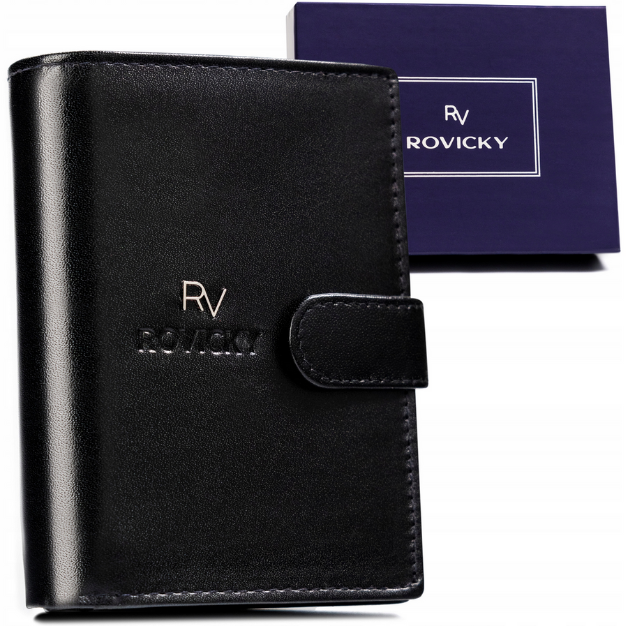 Odinė piniginė RFID ROVICKY RV-7680278-IL-L-BCA-