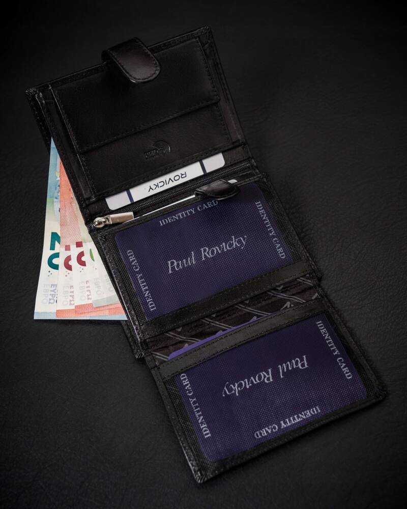 Odinė piniginė RFID ROVICKY RV-7680278-IL-L-BCA-