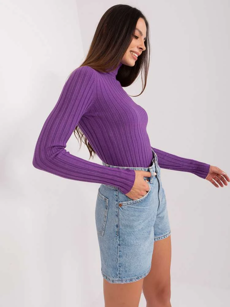 P-M Megztinis-PM-SW-1087.09-tamsiai violetinis
