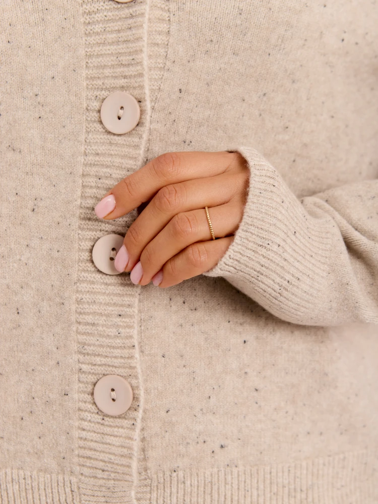 P-M Sweter-PM-SW-PM-5321.88-smėlio spalva