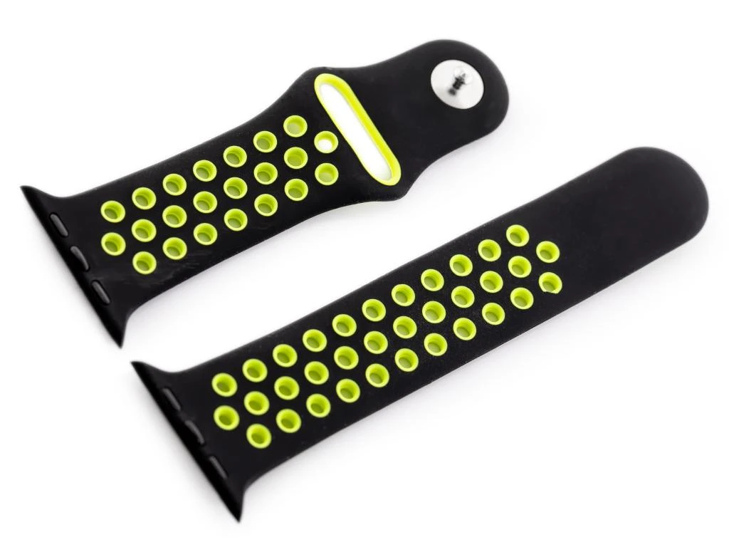 Pacific Apple Watch dirželis U24 - juoda/žalia - 38/40mm