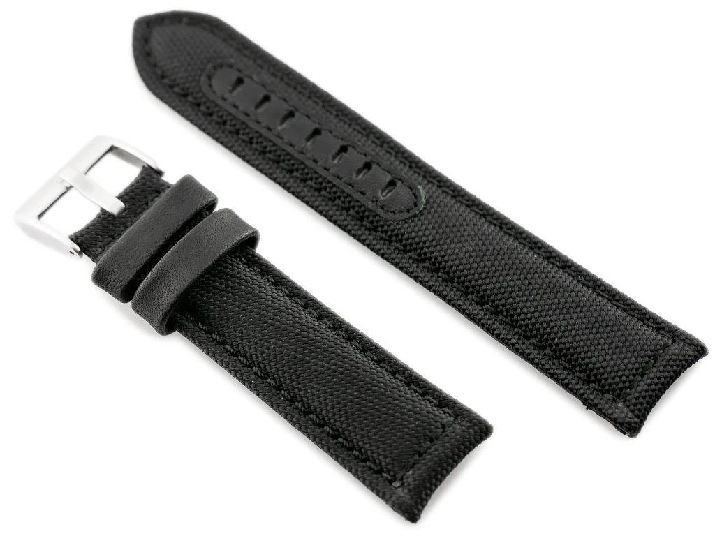Laikrodis Pacific Odinė laikrodžio apyrankė W34 - PREMIUM - juoda/juoda - 26mm