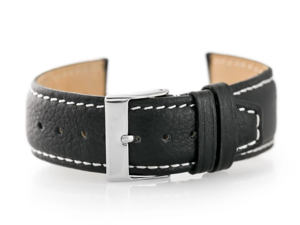 Pacific Odinė laikrodžio apyrankė W26 - PREMIUM - juoda/balta - 20mm