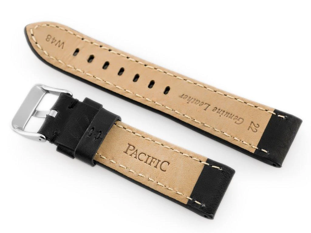 Laikrodis Pacific Odinė laikrodžio apyrankė W48 - PREMIUM - juoda/juoda - 20mm