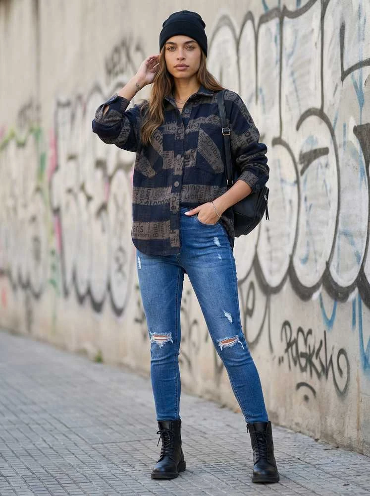 Patiskha Marškiniai-DN-KS-3990.95P- tamsiai mėlyni