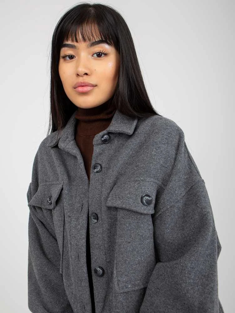 Patiskha Marškiniai-DN-KS-4005.99P-tamsiai pilki