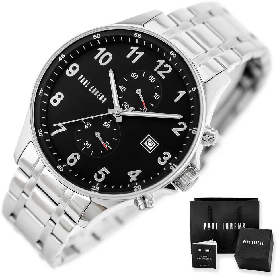 PAUL LORENS MALE WATCH - PL20002B-1C1 (zg383d) + BOX
