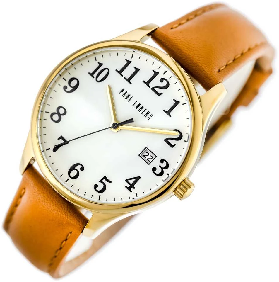 PAUL LORENS MALE WATCH - PL20016A-4B2 (zg380d) + BOX