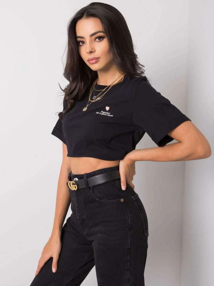 Pepper Mint Marškinėliai-PM-TS-SS21CA56.33-juodi