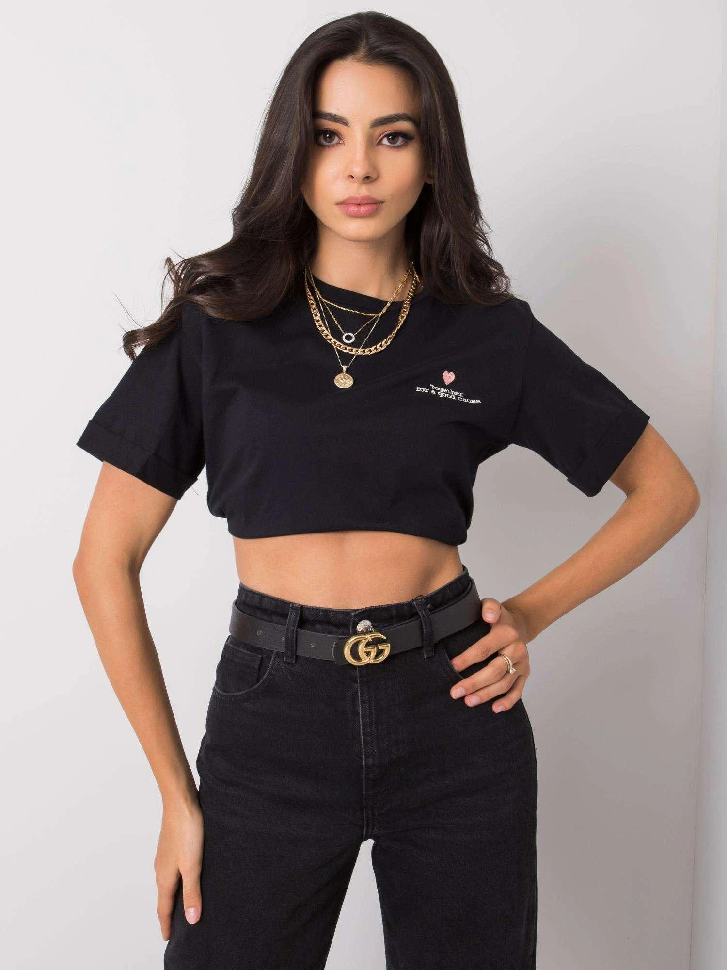 Pepper Mint Marškinėliai-PM-TS-SS21CA56.33-juodi