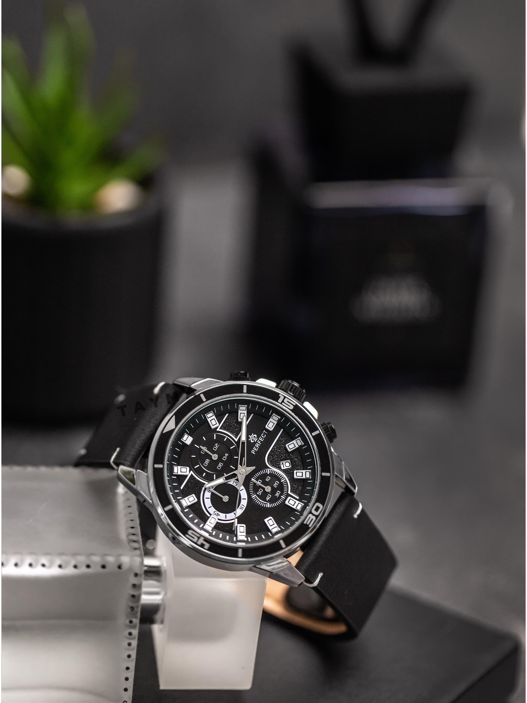 Laikrodis vyrams PERFECT CH02L - CHRONOGRAF (zp351h) + dėžutė
