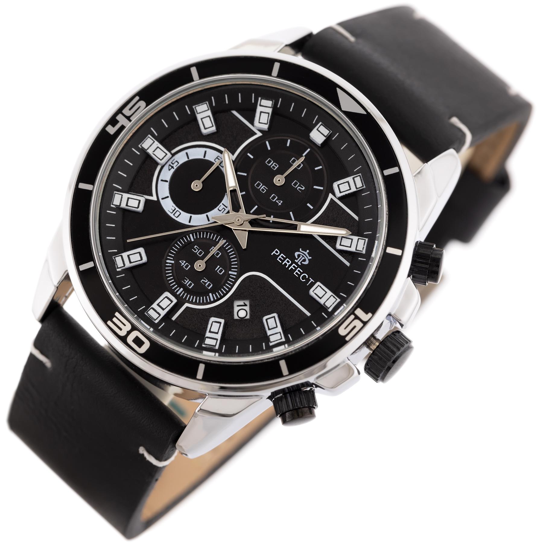 Laikrodis vyrams PERFECT CH02L - CHRONOGRAF (zp351h) + dėžutė