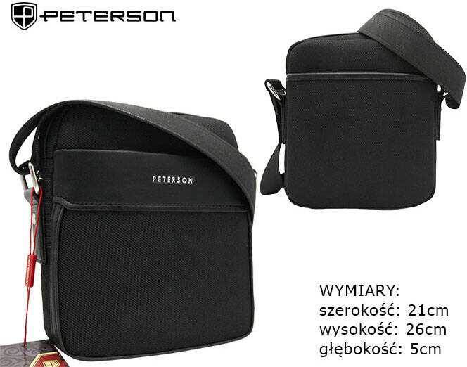 Peterson Rankinė vyrams PU PTN 788801 Juodas