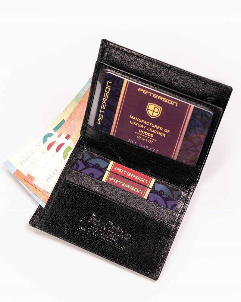 Peterson Portfel damski skórzany PTN RD-290-GCL Juodas