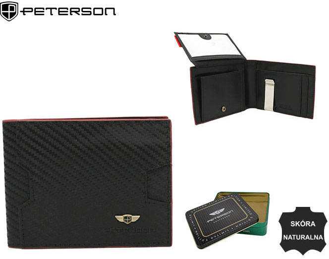 Peterson Portfel skórzany PTN N78-CA Juodas