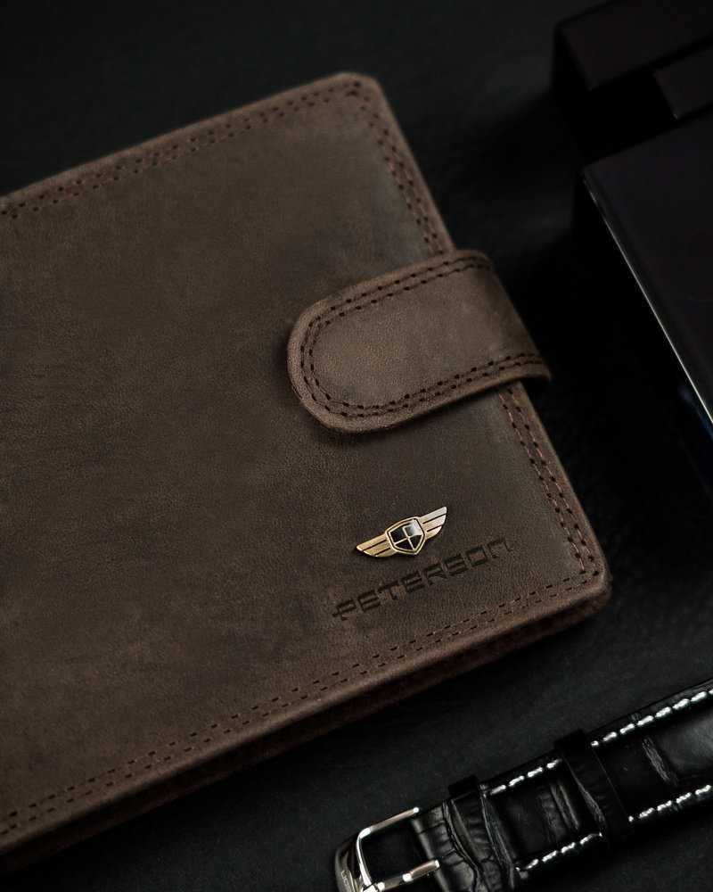 Peterson portfelis PTN N992L-CHM-M Brown