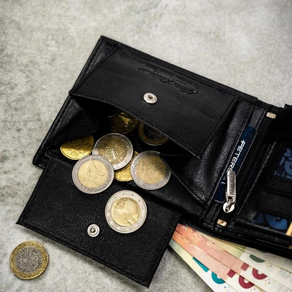 Piniginės ir diržo rinkinys vyrams Peterson PTN SET N992-DOT