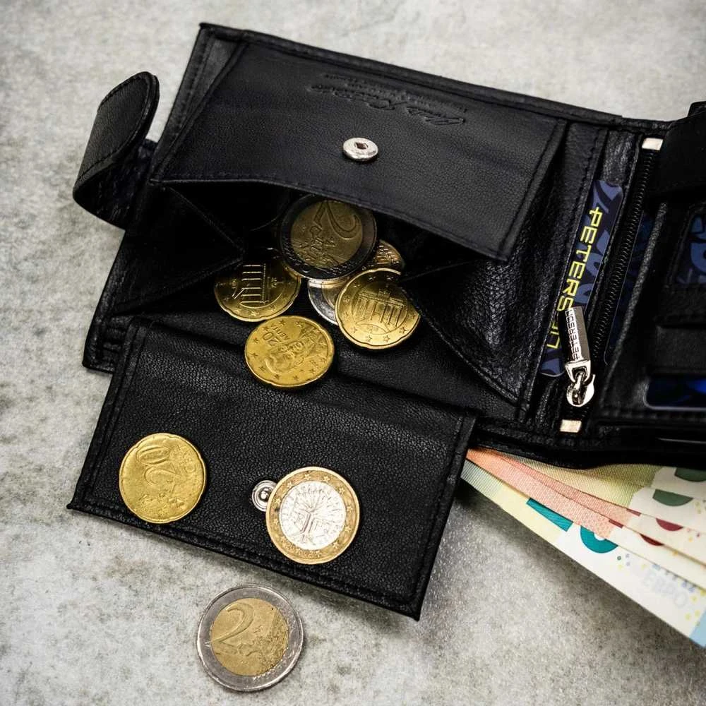 Piniginės ir diržo rinkinys vyrams Peterson PTN SET N992L-DOT