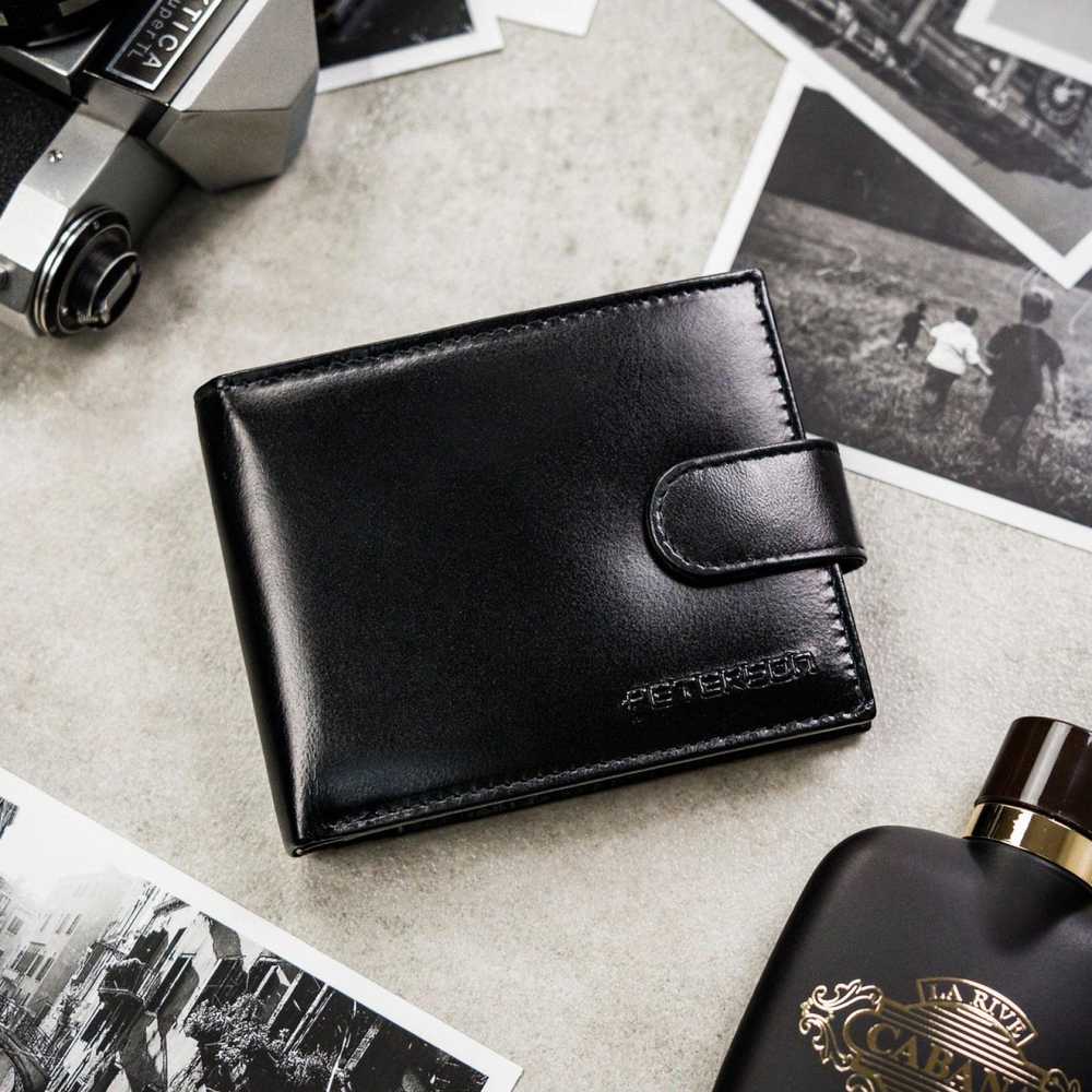 Piniginės ir diržo rinkinys vyrams Peterson PTN SET N992L-NGV-BW