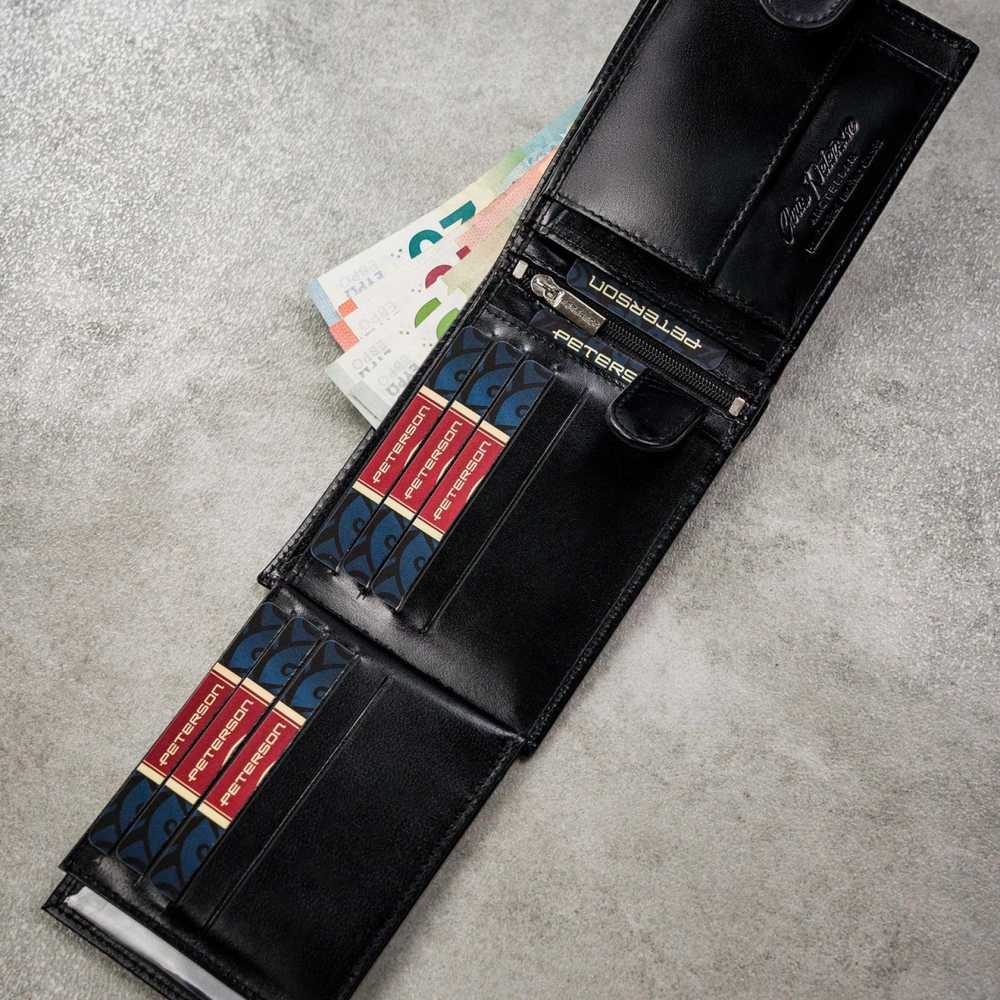 Piniginės ir diržo rinkinys vyrams Peterson PTN SET N992L-NGV-BW
