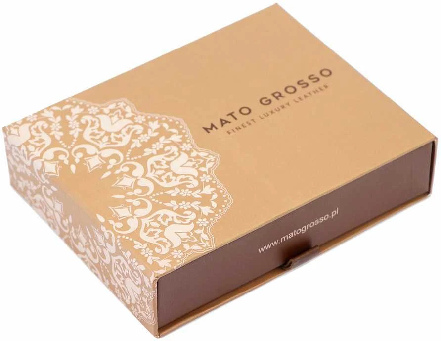 Natūralios odos moteriška piniginė Mato Grosso 0579-402 RFID – raudona
