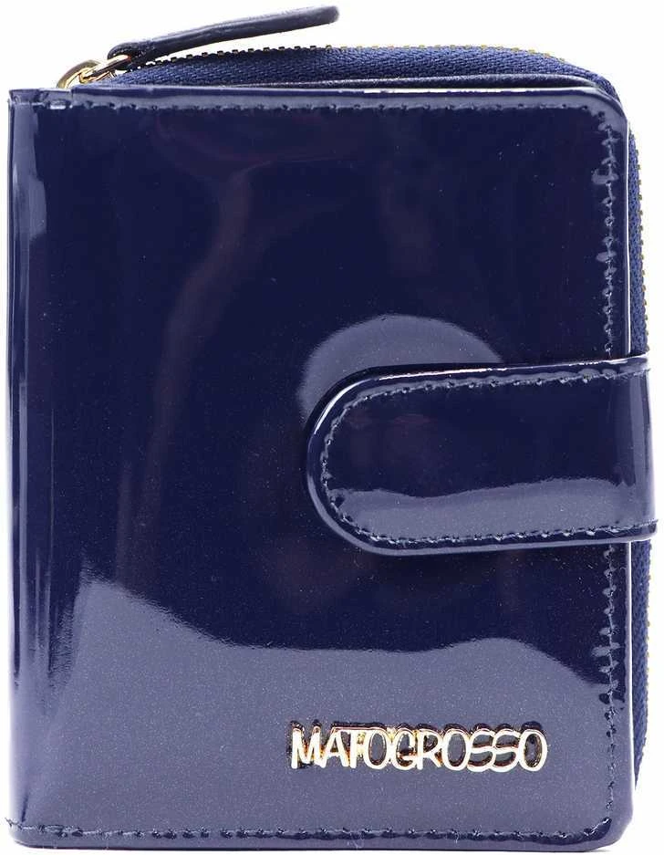 Natūralios odos moteriška piniginė Mato Grosso 0820-32 RFID – tamsiai mėlyna