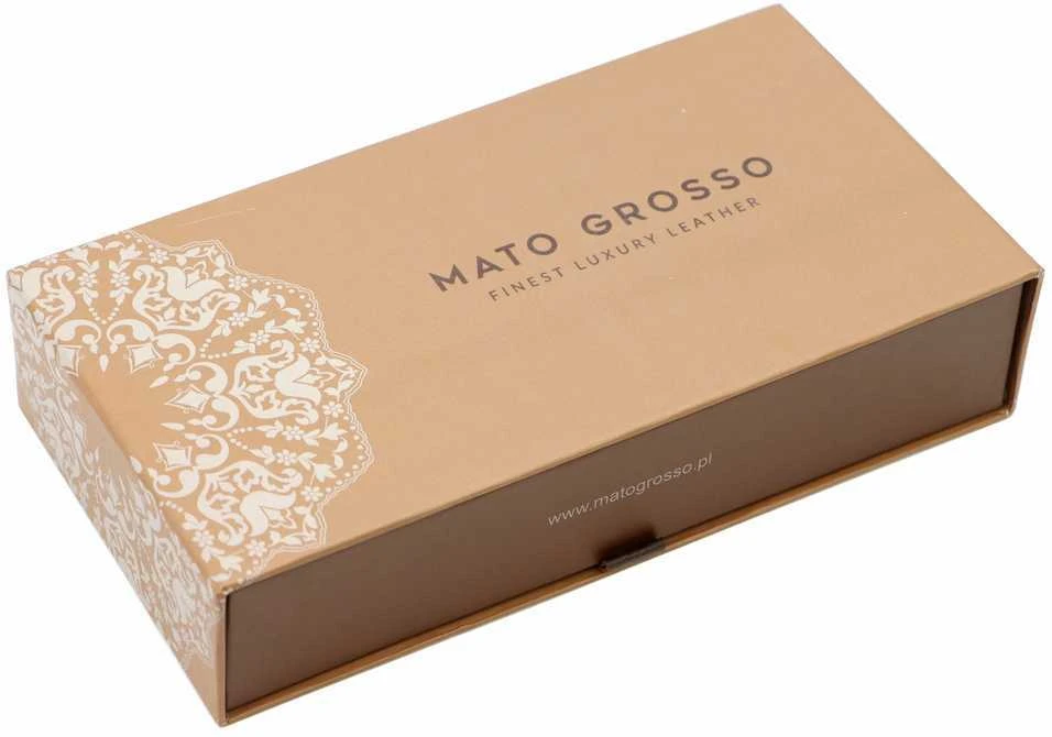 Natūralios odos moteriška piniginė Mato Grosso 0946-57 RFID – bordo