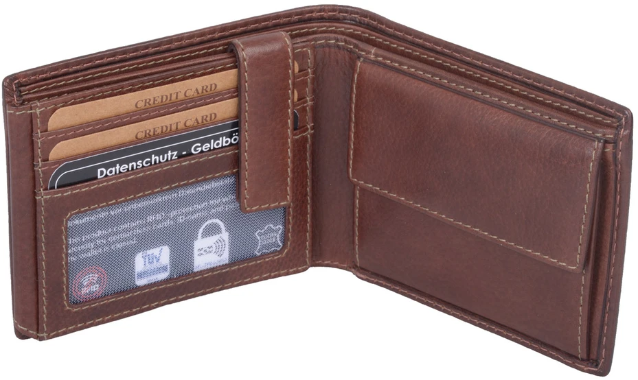Piniginė vyrams AVANCO 156-48-08 RFID - Ruda