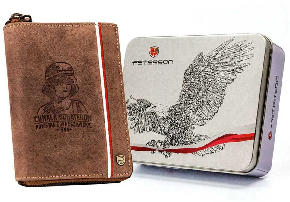 Piniginė vyrams Peterson PTN 340PW-04 2-1-4 HUNTER