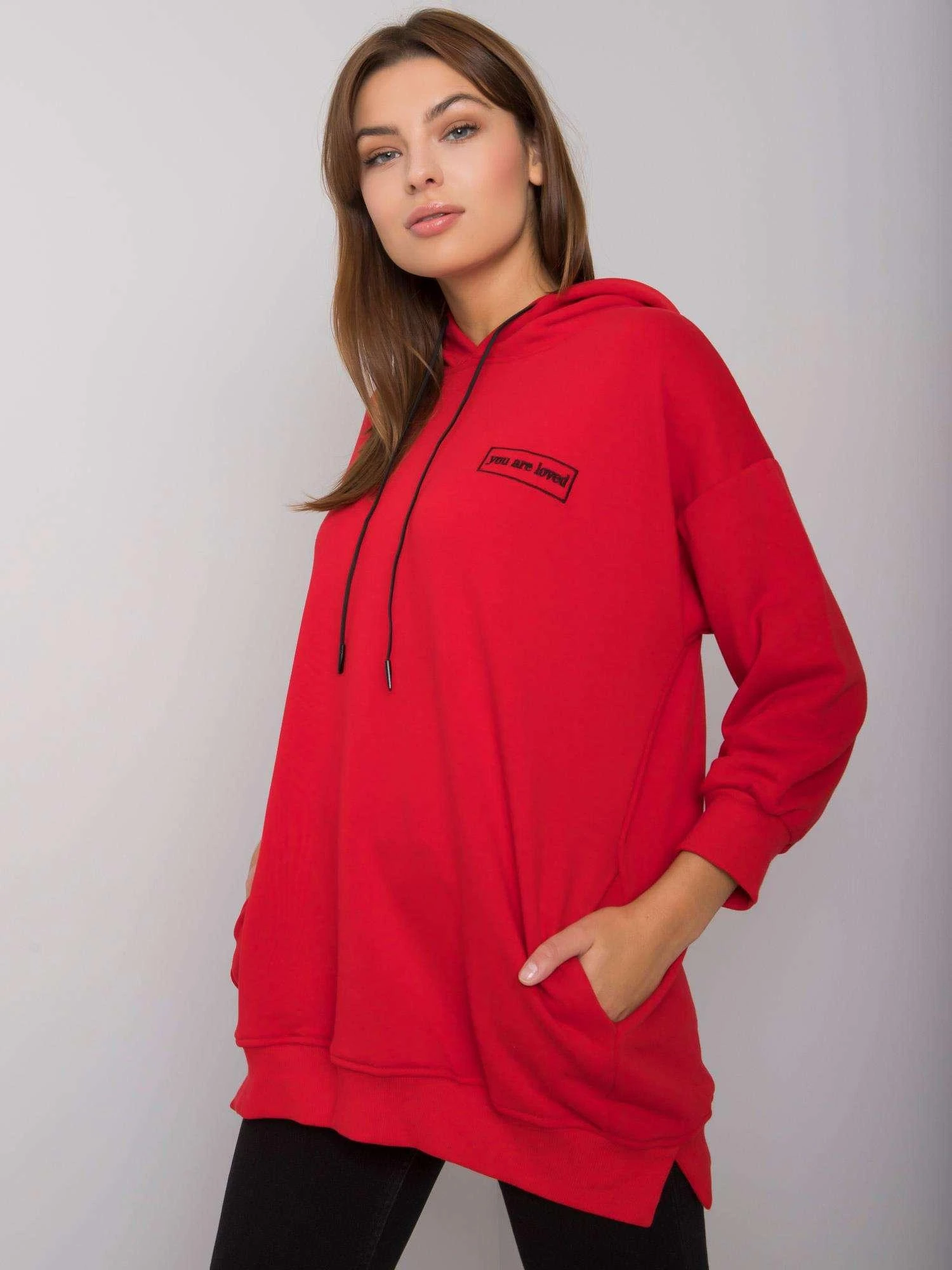 Relevance Megztinis-RV-BL-6935.18P-raudonas