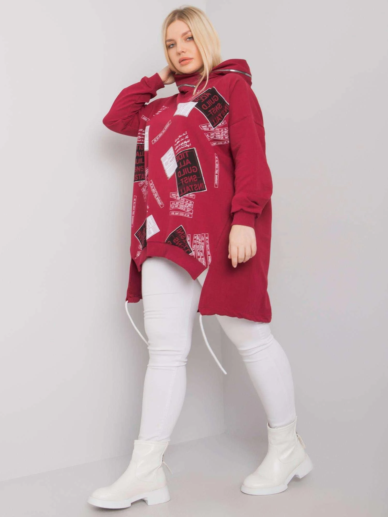Relevance Megztinis-RV-BL-7217.79P-bordo