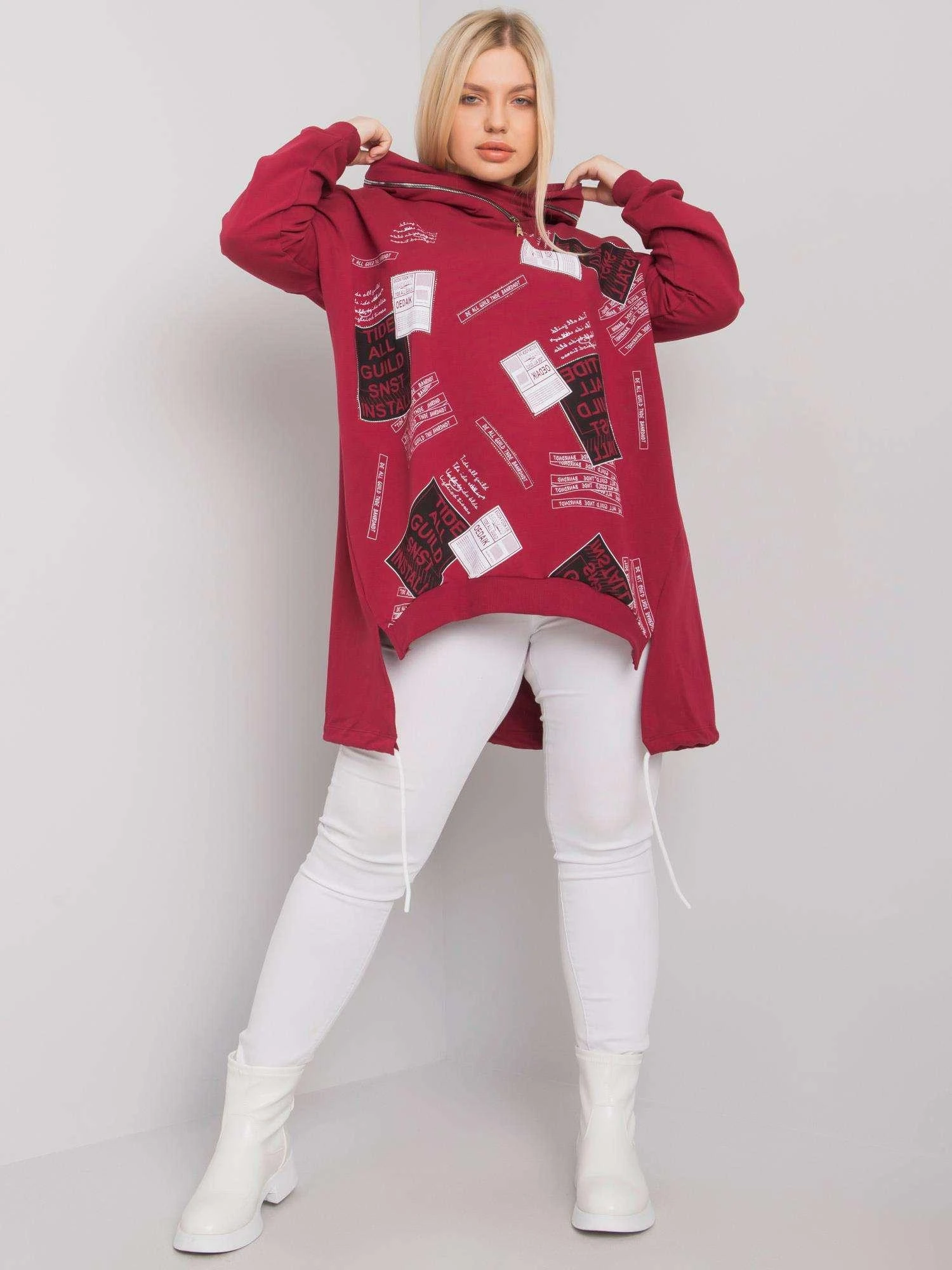 Relevance Megztinis-RV-BL-7217.79P-bordo