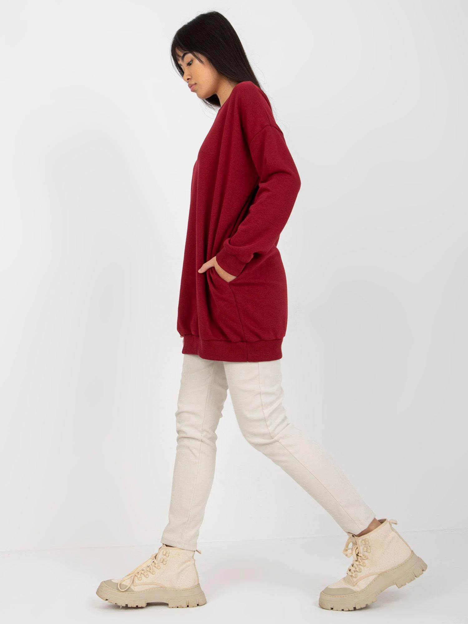 Relevance Megztinis-RV-BL-8310.60-bordo