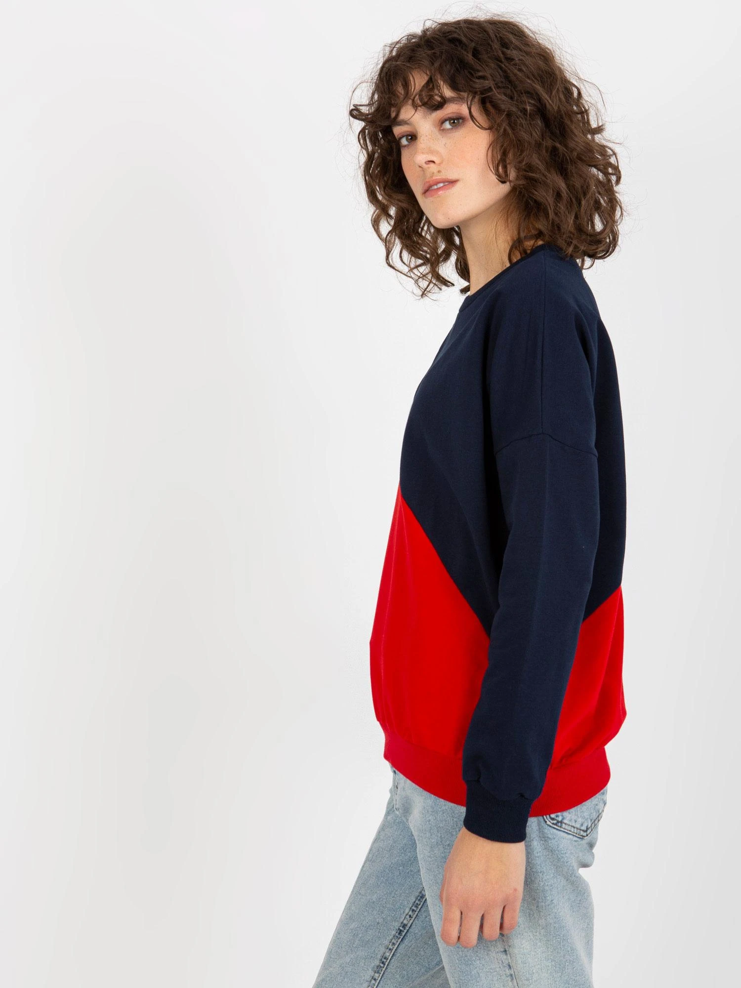 Relevance Megztinis-RV-BL-8463.41P-navy mėlyna-raudona
