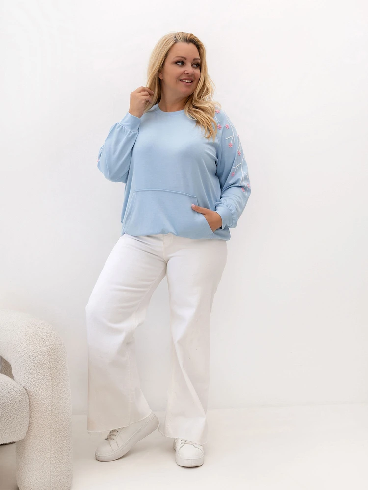 Relevance Bluza-RV-BL-A1210.98-šviesiai mėlyna