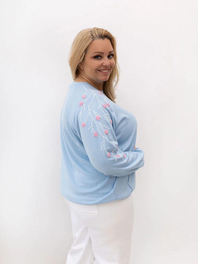 Relevance Bluza-RV-BL-A1210.98-šviesiai mėlyna